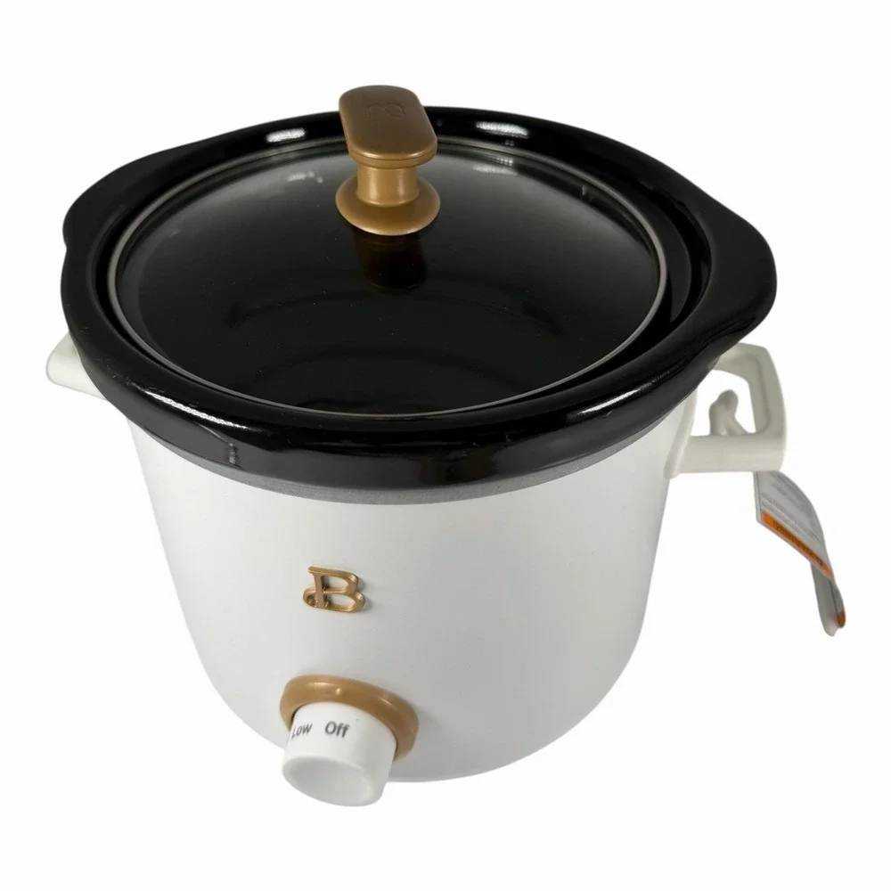 Beautiful by Drew Barrymore 2qt Slow Cooker Porcini Toupe NEW